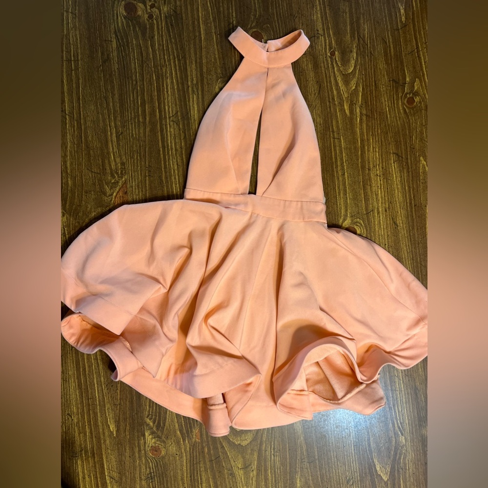 Mini Halter Flowy Dress - Picture 4 of 6